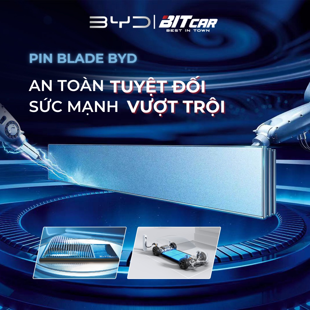 Pin Blade giúp xe điện BYD an toàn tuyệt đối