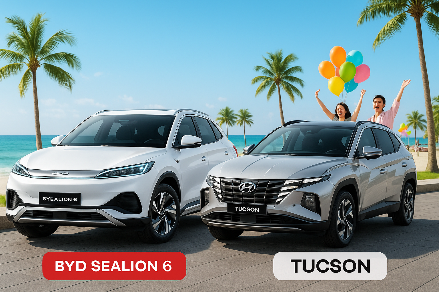 So sánh quãng đường chạy BYD Sealion 6 và Tucson PHE