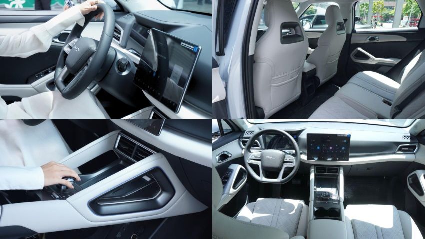 Khoang lái hiện đại trên BYD Atto 2 với màn hình lớn